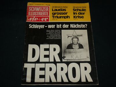 1977 SEPTEMBER 12 SCHWEIZER ILLUSTRIERTE SIE & ER GERMAN MAGAZINE - O 12330