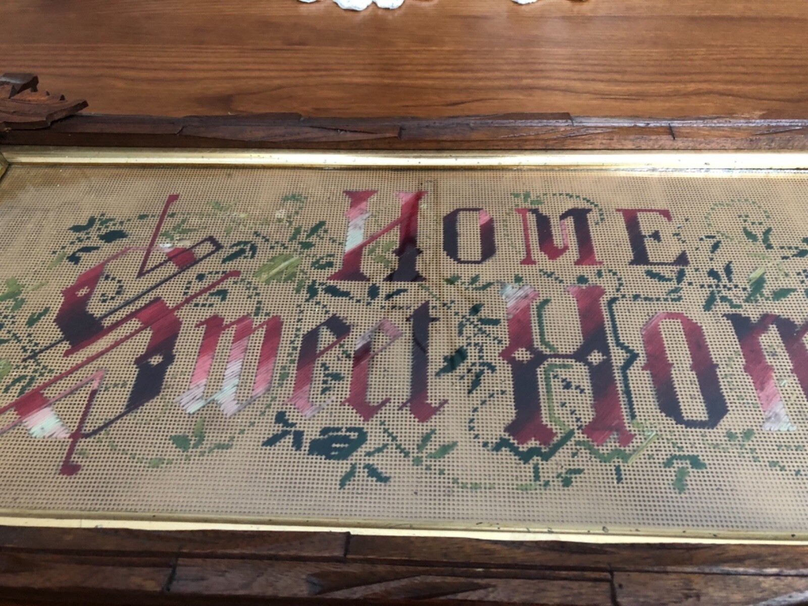 Antique Paper Punch Sampler “Home Sweet Home”