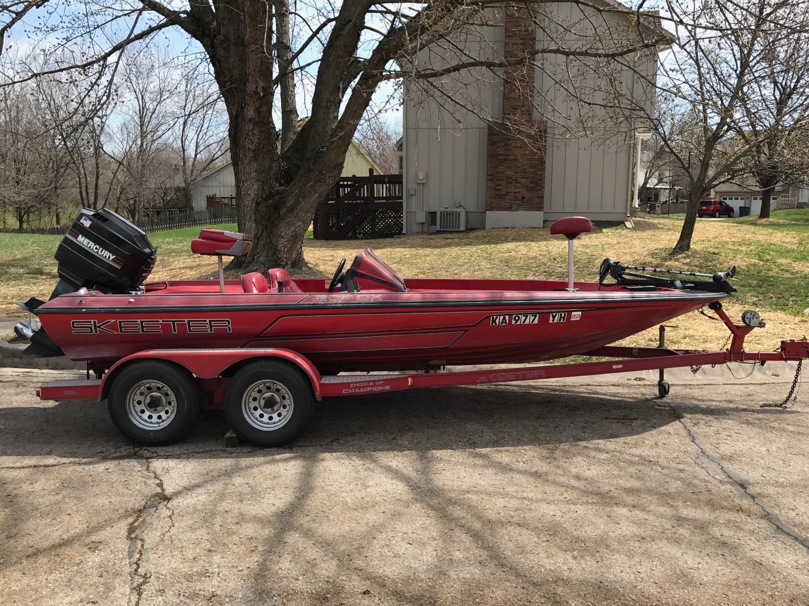 1994 Skeeter 2000x Fishing Boat w Trailer, Olathe KS | No Fees & No Reserve