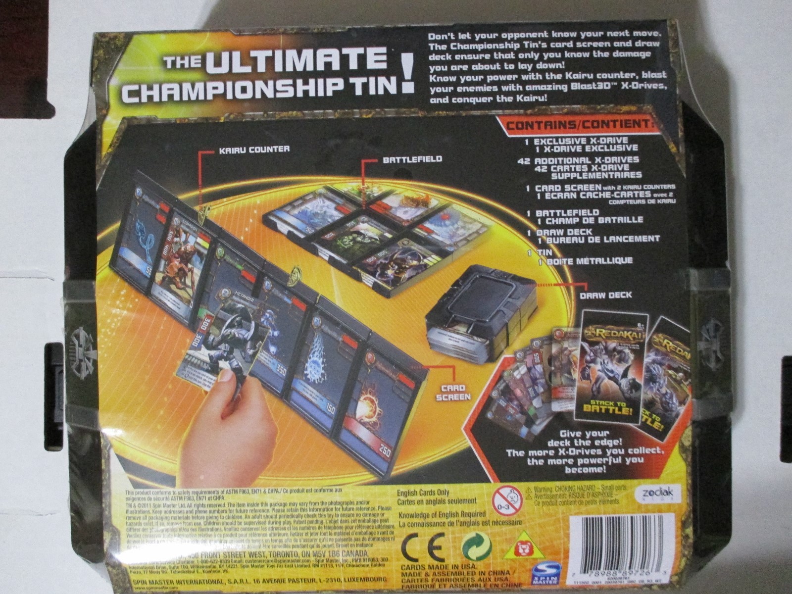 Redakai X Drive Deck & Battlefield Accessories The Ultimate Championship Tin NIP