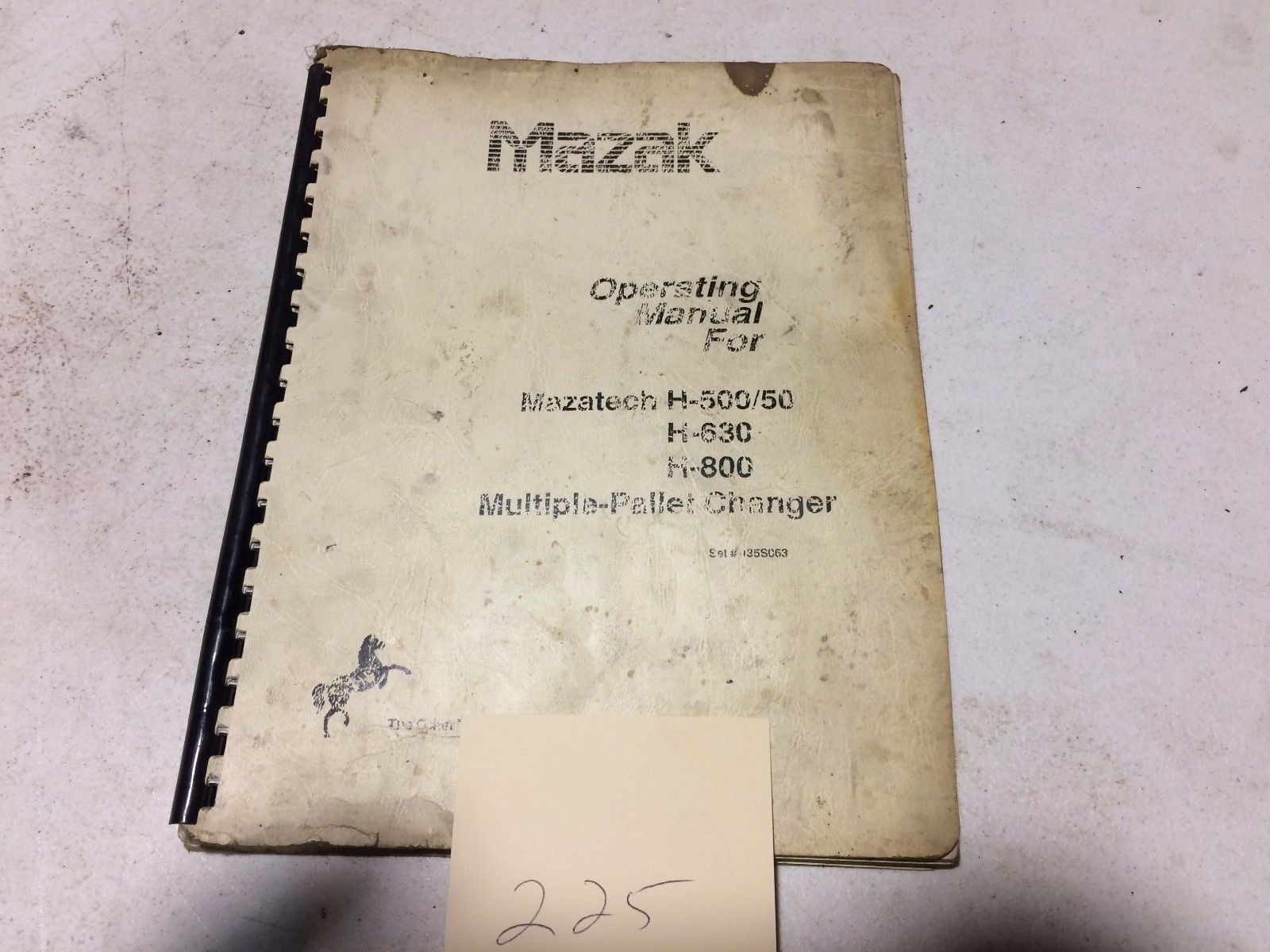 Mazak Operational manual Mazatech H500/50