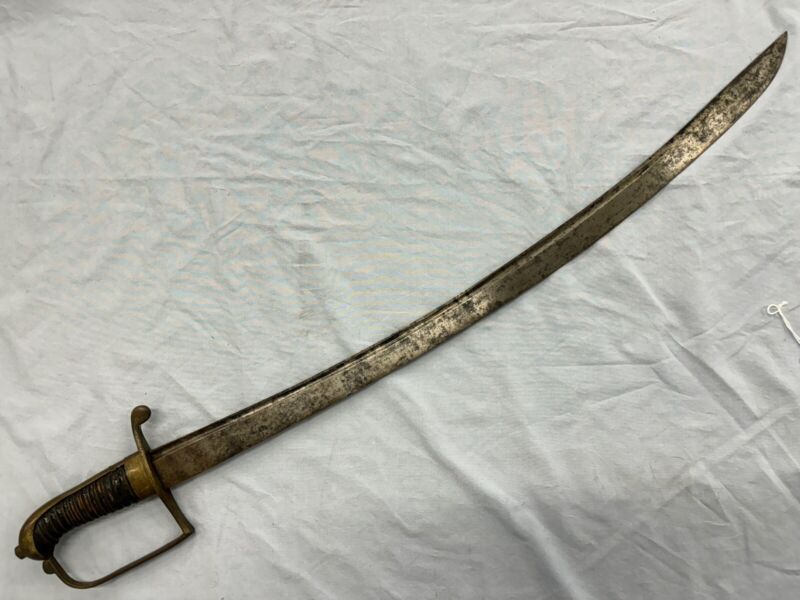 Revolutionary War Original French Sword or Hanger Brass Hilt 31” Long