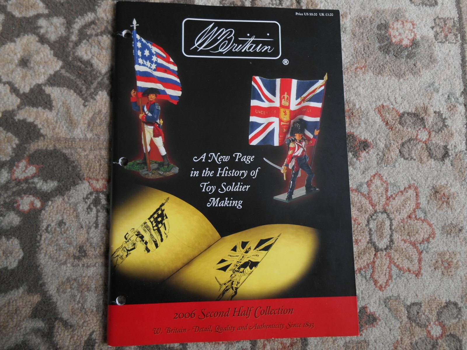 Six (6) WILLIAM BRITAIN COLLECTION Color Catalogs 2001 thru 2006