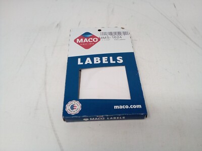 MACO White Rectangular Multi-Purpose Labels, 1 x 1-1/2 1 x inches 