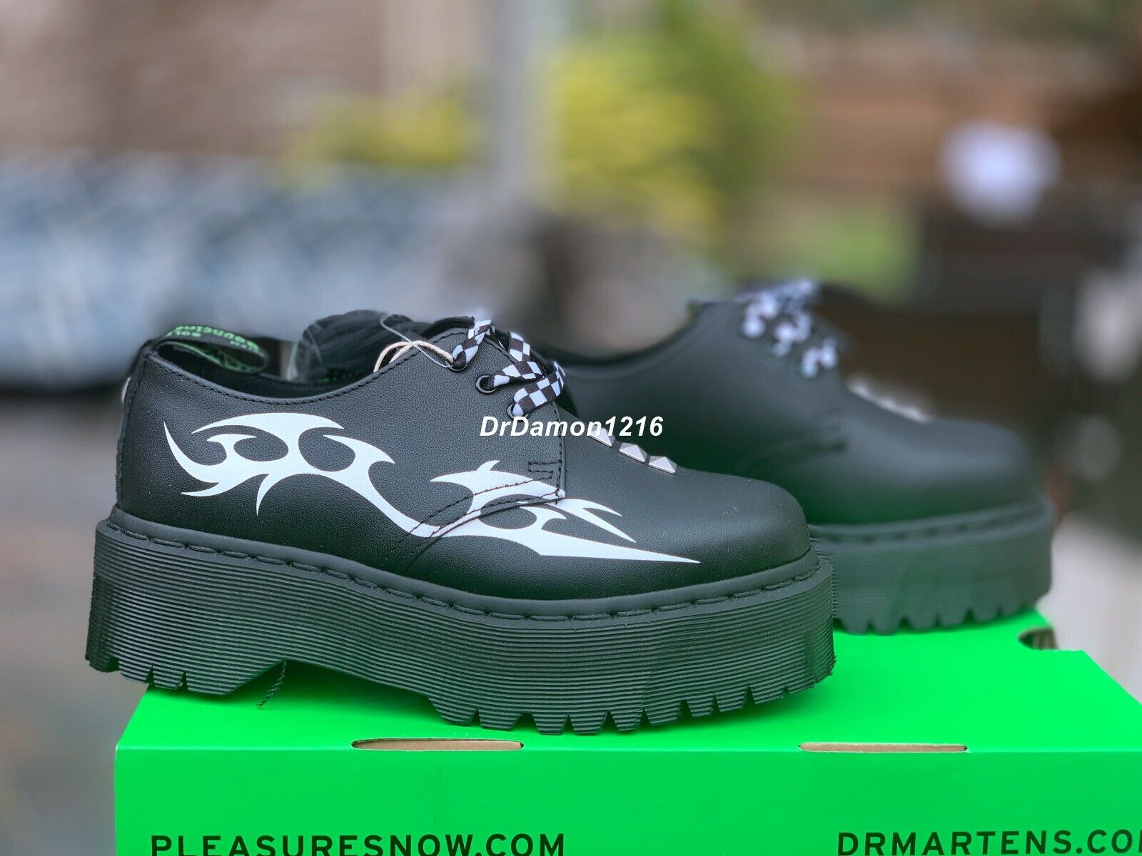 NIB DR. MARTENS X PLEASURES 1461 TRIBAL PLATFORM Shoes NIB DR. MARTENS X PLEASURES 1461 TRIBAL PLATFORM Shoes