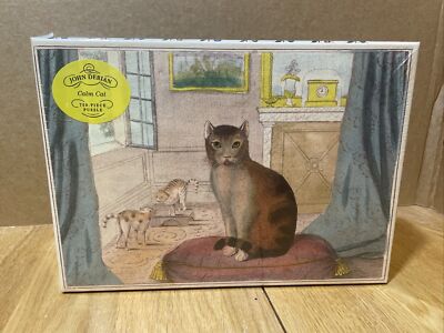John Derian Paper Goods Calm Cat 750-Piece Jigsaw Puzzle, New, Factory Sealed