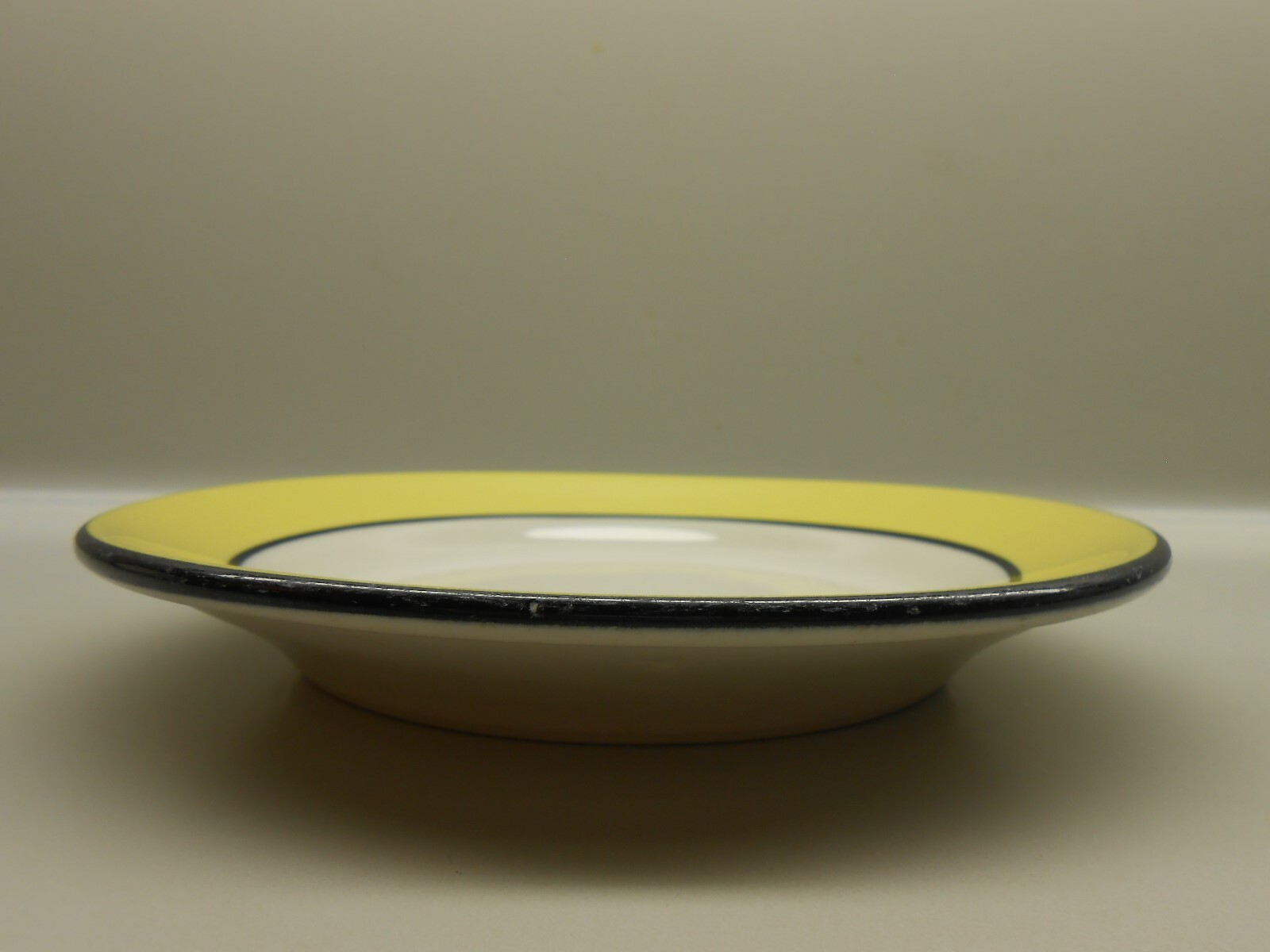 Vintage Wallace China Restaurant Ware - Bread Plate - Yellow Black - 10 Avail.