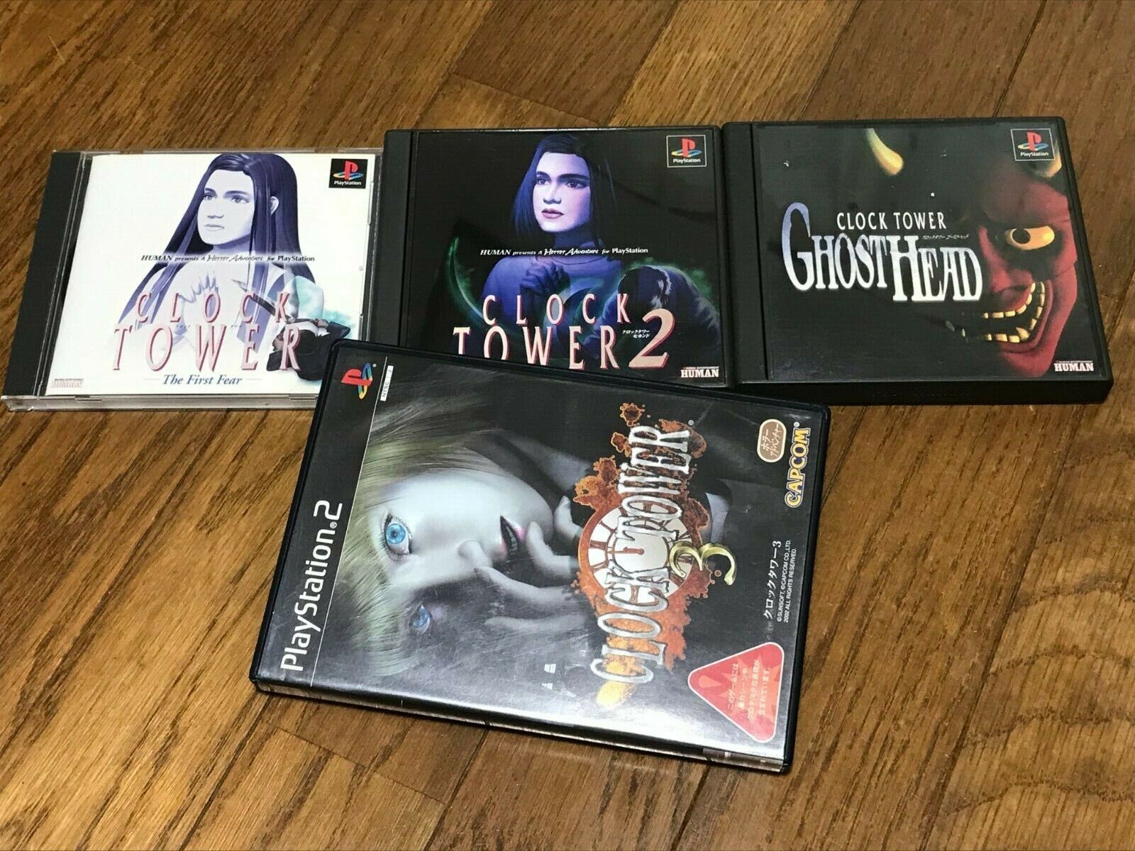 Clock Tower The First Fear / 2 / Ghost head / 3 / PS1 PS2 Clock Tower The First Fear / 2 / Ghost head / 3 / PS1 PS2