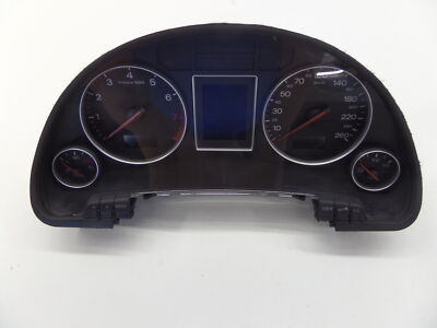 Audi A4 Euro KPH KMS 6 Speed M/T Instrument Cluster Speedo Gauges 8E0 920 900 L