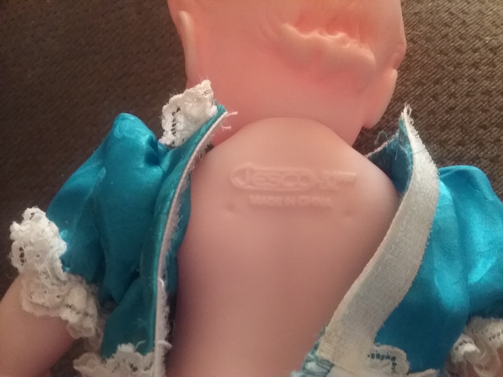 Kewpie doll 12in Jesco, 1987 Blue dress