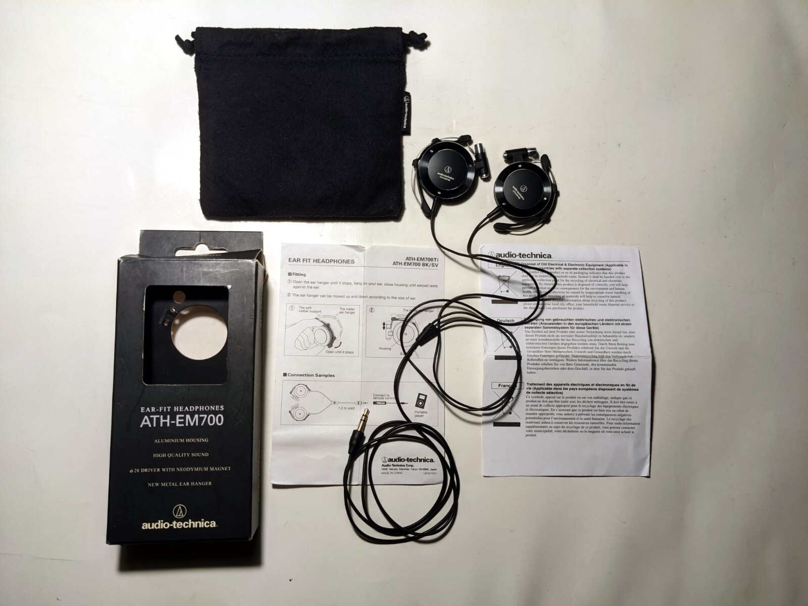 audio-technica　ATH-EM700Ti　ATH-EM700 Audio-Technica ATH-EM700 Black Edition Model Persona 3 BOX