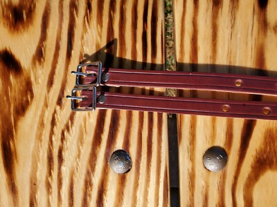 Western  Leather Tack Horse Saddle Stirrup Fender Hobble Straps Burgandy leather