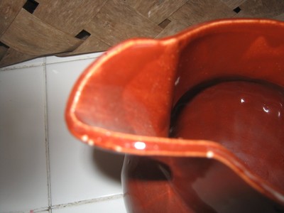 WATT POTTERY 16 KOLOR KRAFT BROWN PITCHER