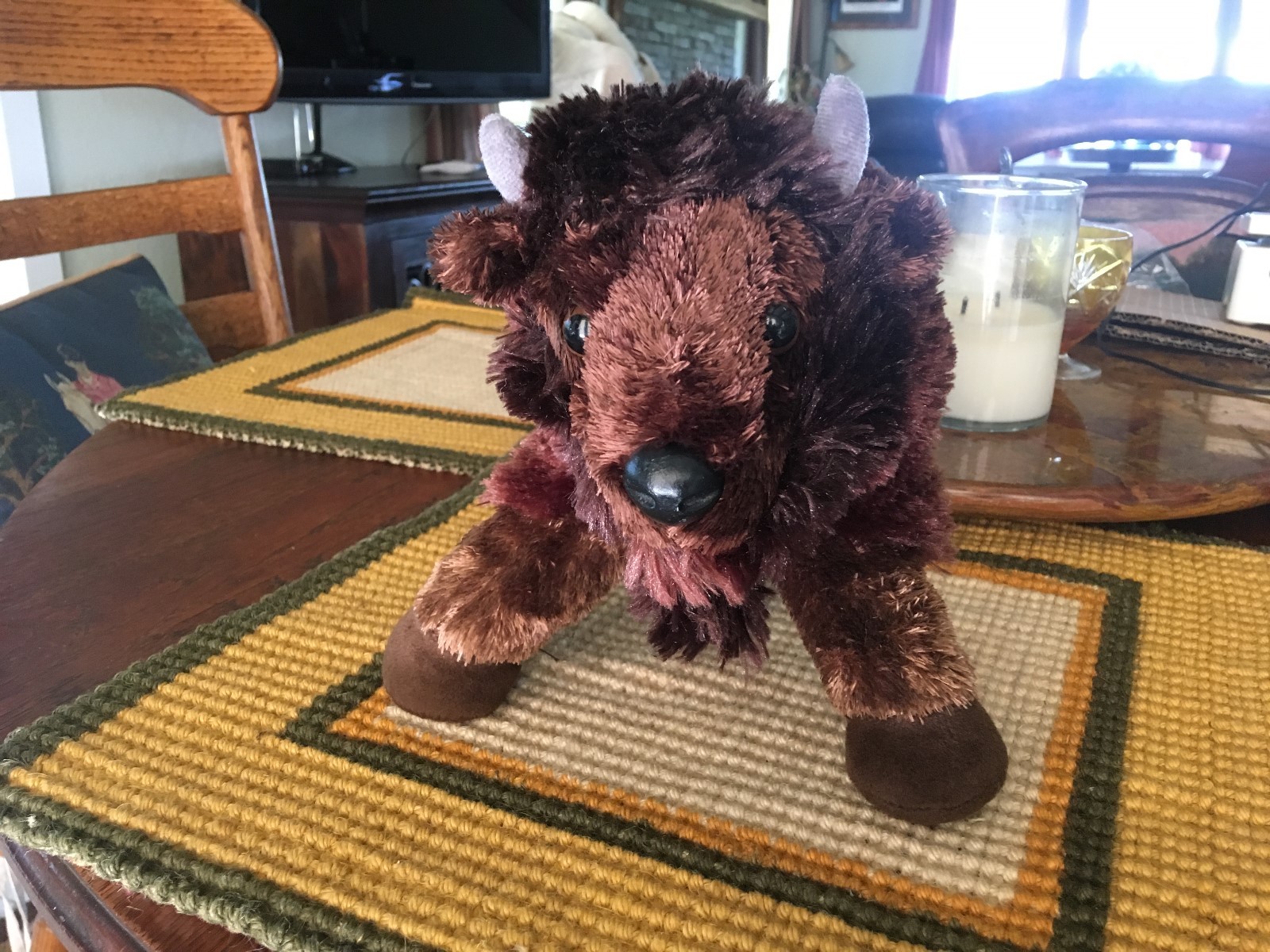 AURORA BUFFALO BISON  PLUSH DOLL FIGURE TOY
