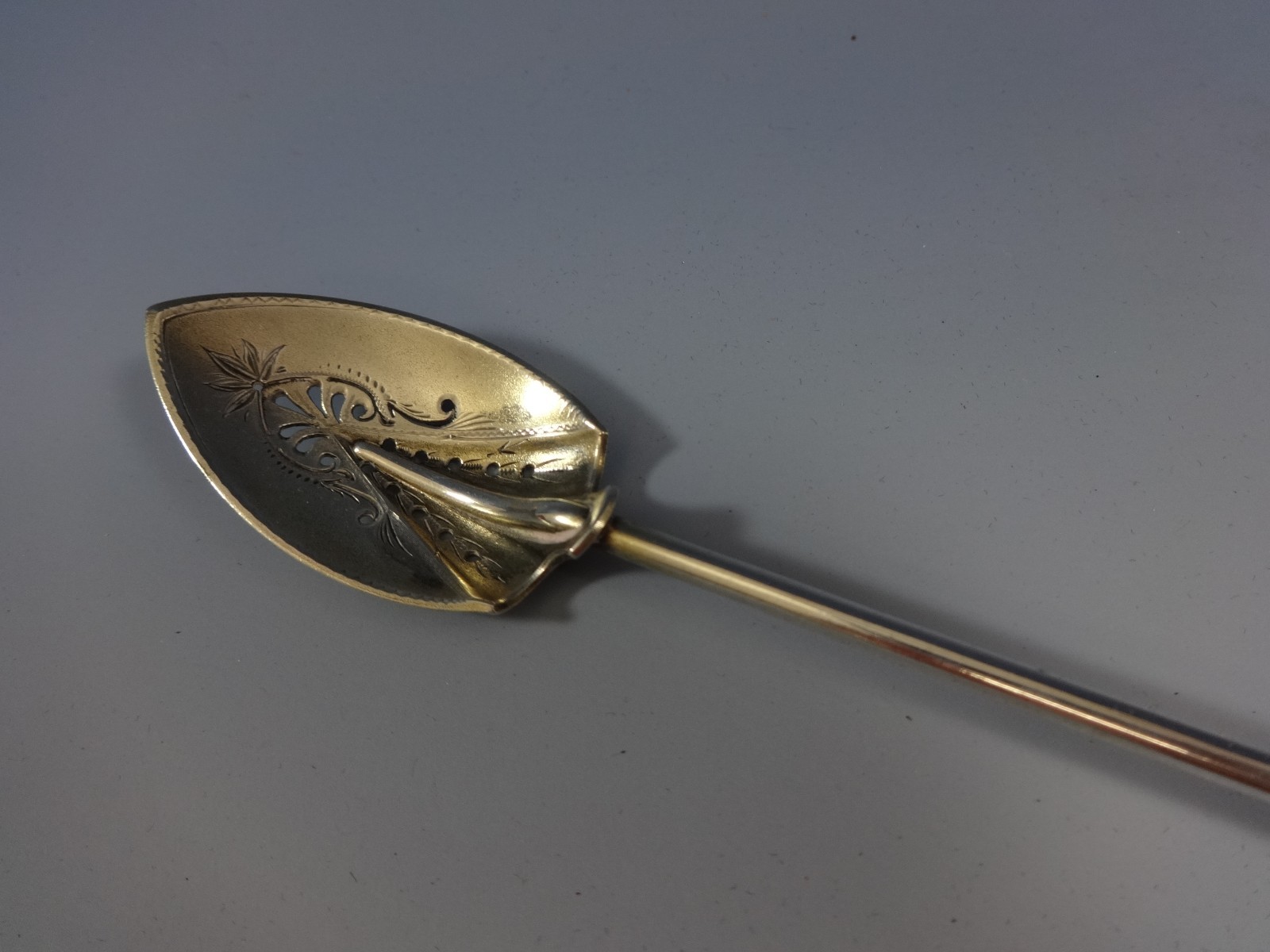 Gorham Sterling Olive Spoon / Pickle Fork In Original Box Circa 1865 eBay