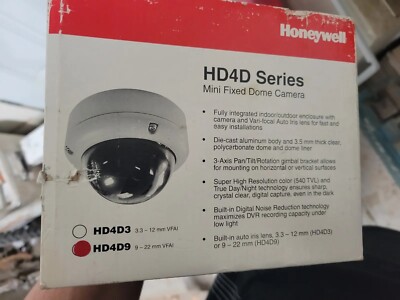 Honeywell HD4D9 Mini Fixed Dome Camera 9-22 mm