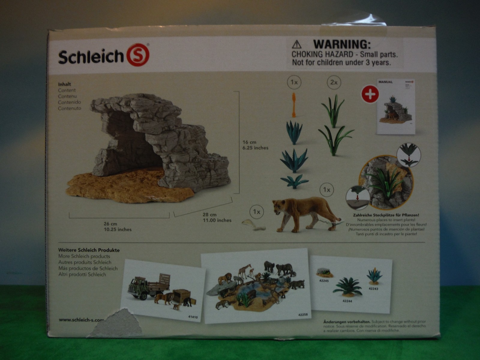 SCHLEICH LION'S CAVE PLAYSET #42256  *NEW*
