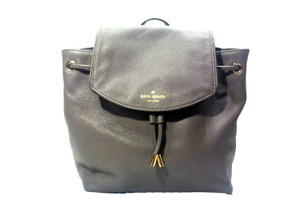 Kate Spade~ New York Mulberry Street Pebbled Bright Country  Grey Purse Backpack