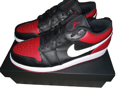 Nike Air Jordan 1 Low Alternate Bred Toe Mens 553558-066 NEW Sz 12