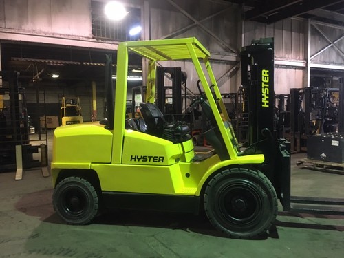 Hyster 10,000 Lb Solid Pneumatic Forklift Gasoline Only