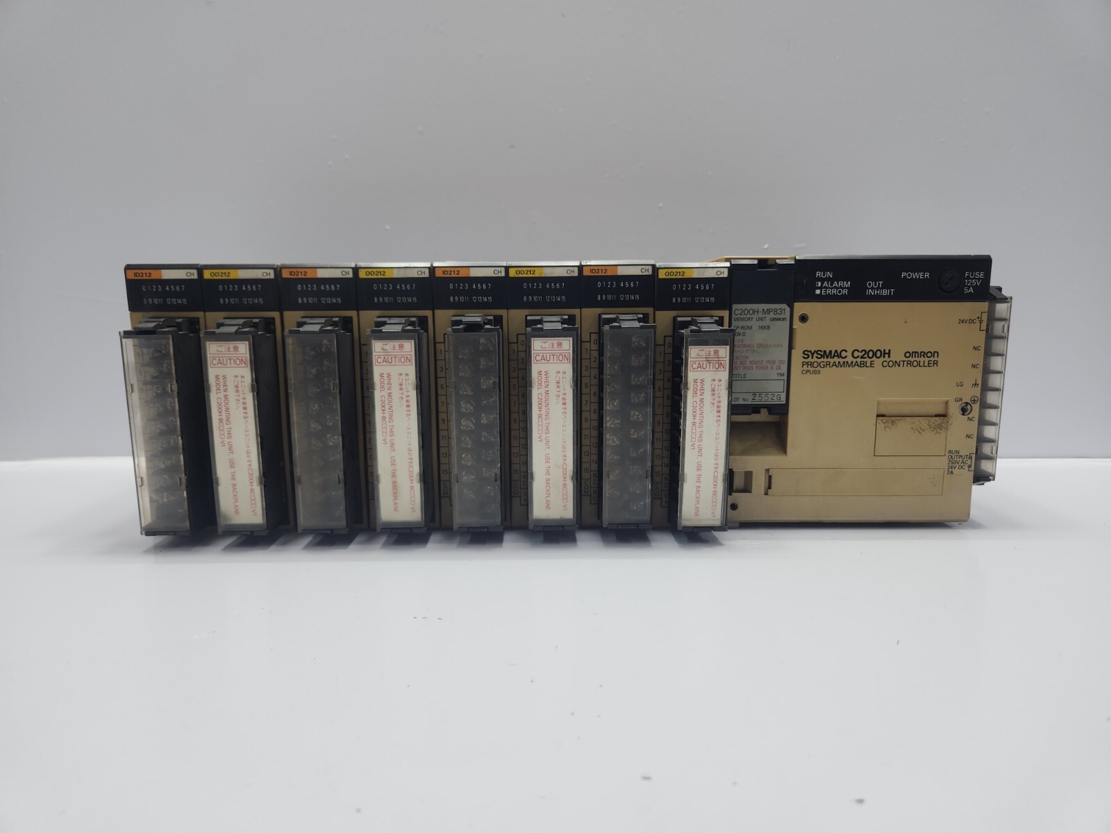 OMRON SYSMAC C200H-CPU03 MP831 OD212 ID212 PROGRAMMABLE OMRON SYSMAC C200H-CPU03 MP831 OD212 ID212 PROGRAMMABLE