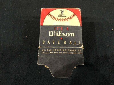 1950's Wilson Sporting Goods Little League Baseball Box Very Good Condition