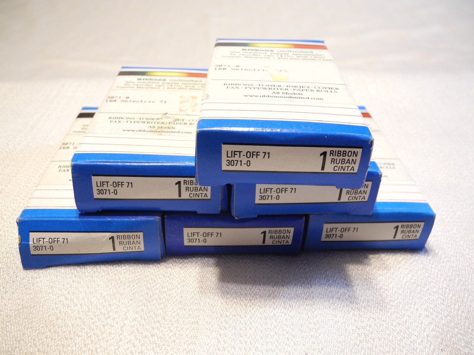 6 IBM Selectric 71 Typewriter Lift Off Ribbon / Tabs 3071-0
