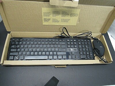 Amazon basics USB wired keyboard black KU-0833