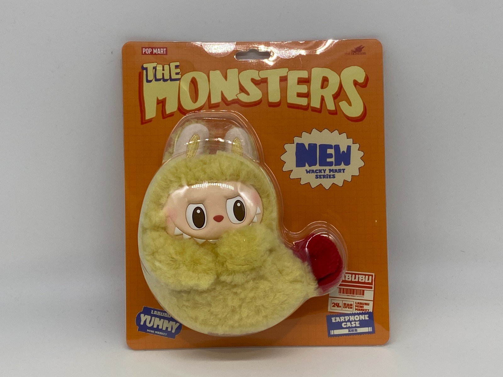 NEW SEALED Labubu Wacky Mart Shrimp Earphone Case In Hand