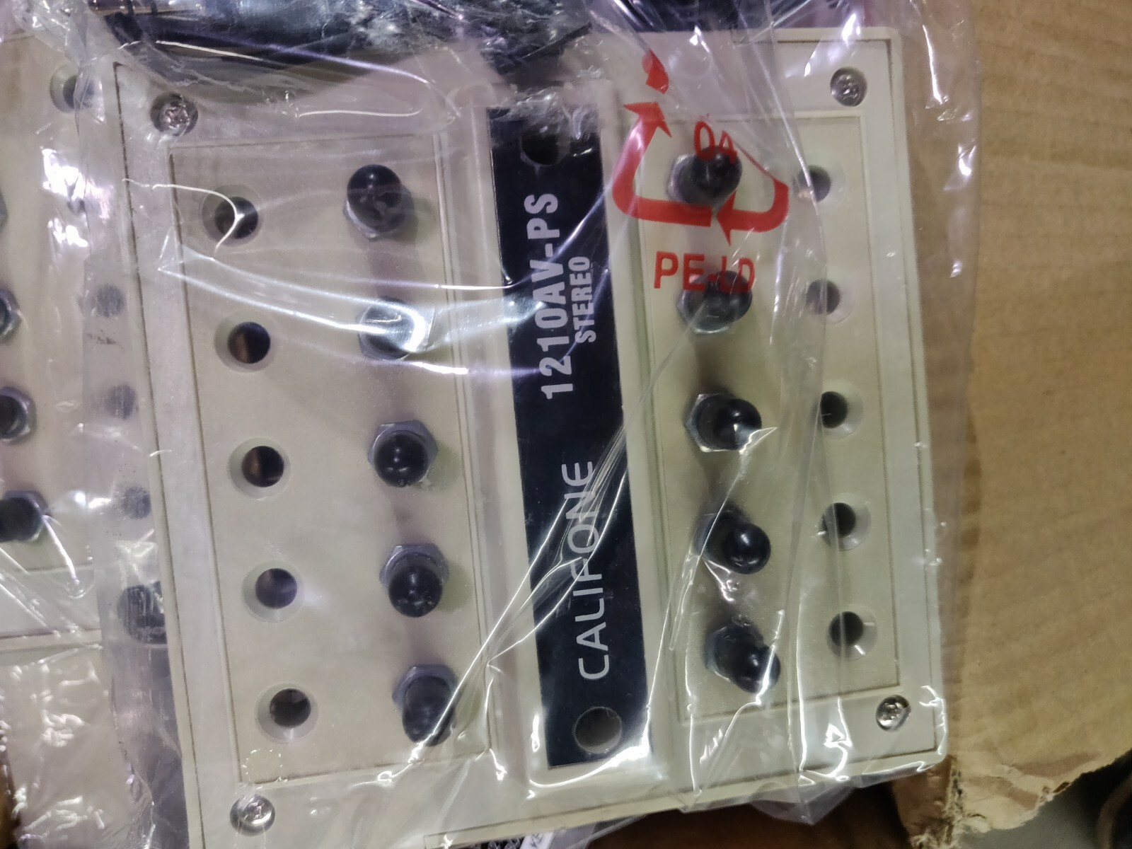 Lot of 6 New Califone 1210AV-PS Stereo 10 Position Jack Box (K350692)