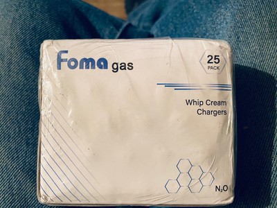Foma Gas Whipped Cream Chargers Cartridges 25 Pack Disposable