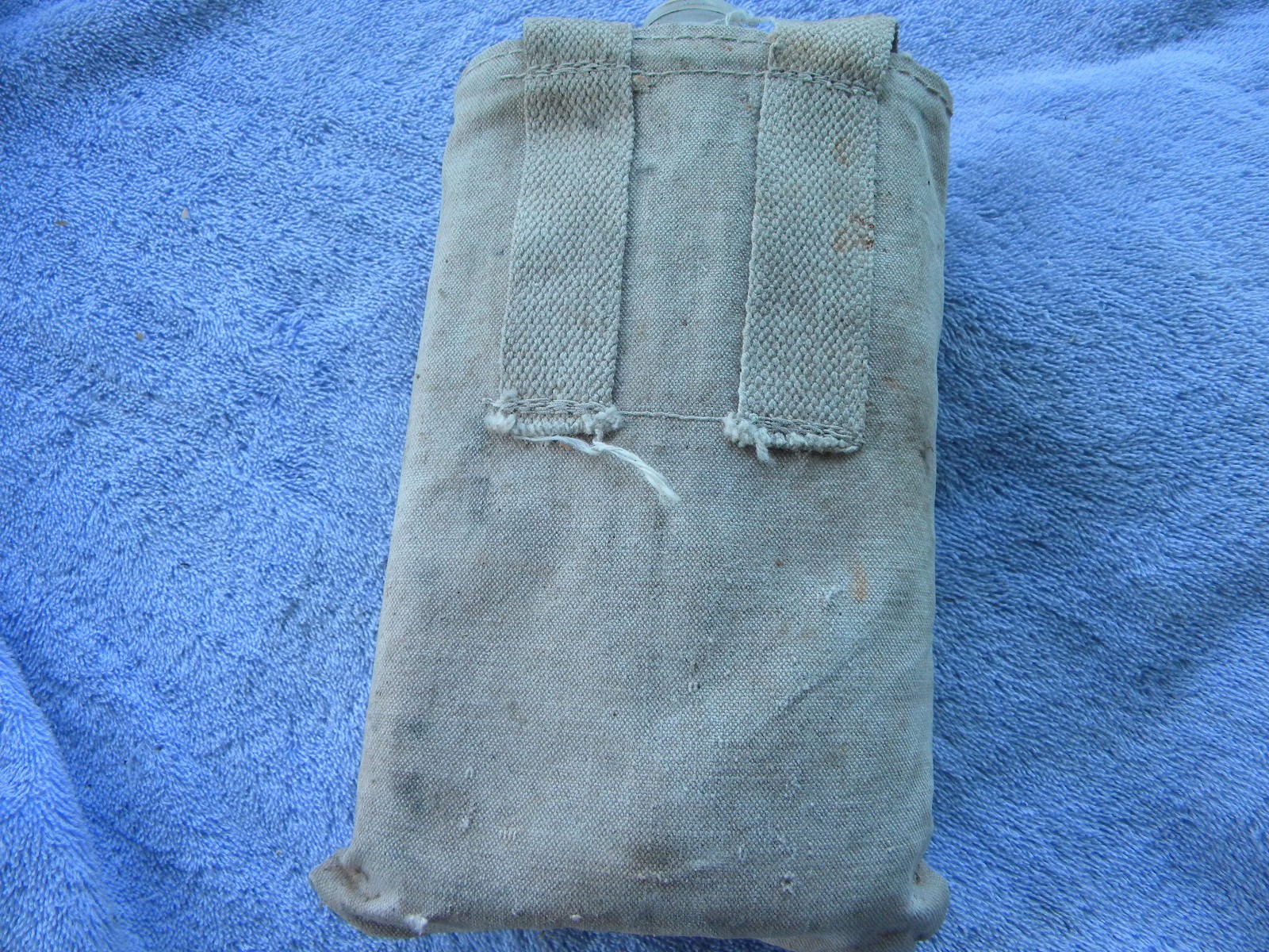 marked Forest Service vintage belt canteen found at Bohannon Lookout in Montana