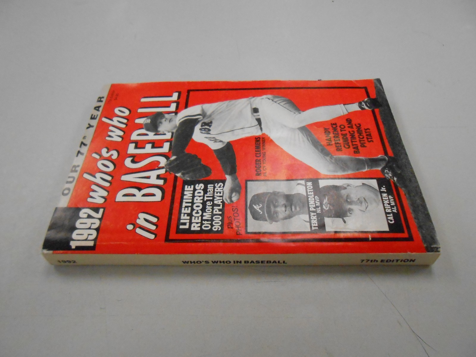 Who's Who in Baseball 77th Edition edited by Normal Maclean1 1992 edition FINE+!
