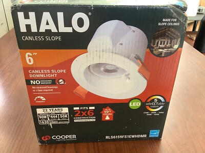 Halo 6  Selectable CCT 2700K to 5000K Integrated LED White Recessed Light B300