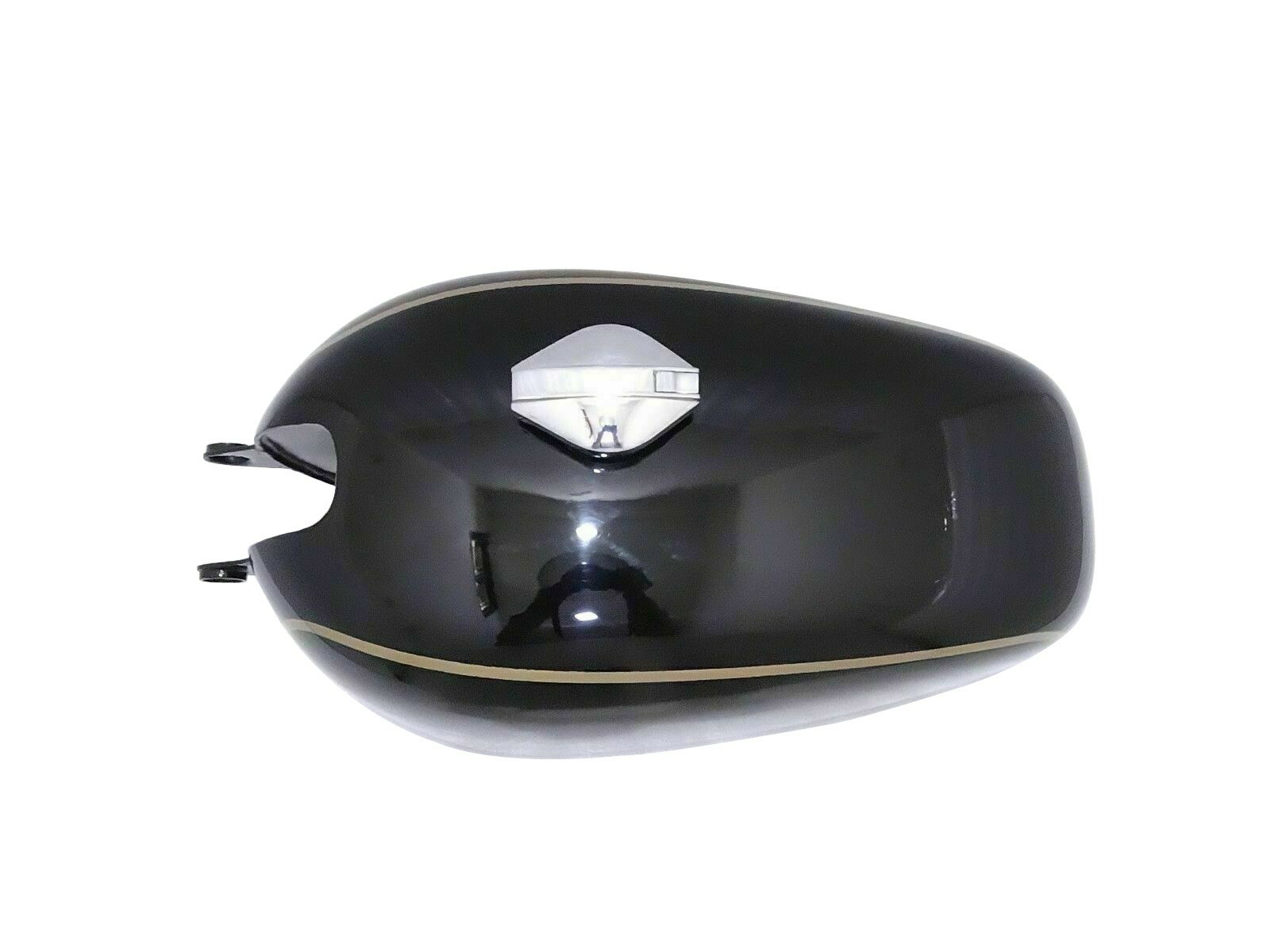Fits Velocette Thruxton Clubman 500 Black Painted Petrol Fuel Tank With Cap  