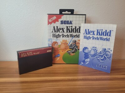 SEGA MASTER SYSTEM ALEX KIDD HIGH TECH WORLD AUTHENTIC TESTED WORKING