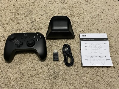 8BitDo Ultimate USB 2.4g Wireless Controller w/ Charging Dock Black New Open Box