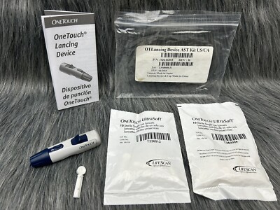 OneTouch Ultra Lancing Device Rare Discontinued Item with 18 UltraSoft Lancets