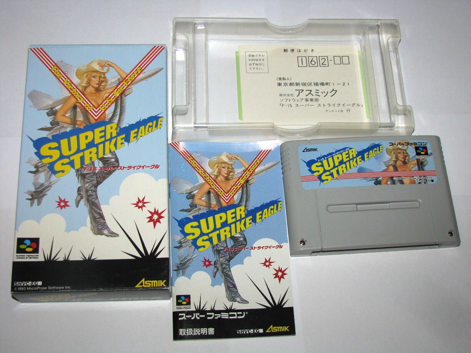 F-15 Super Strike Eagle Super Famicom SFC Japan import