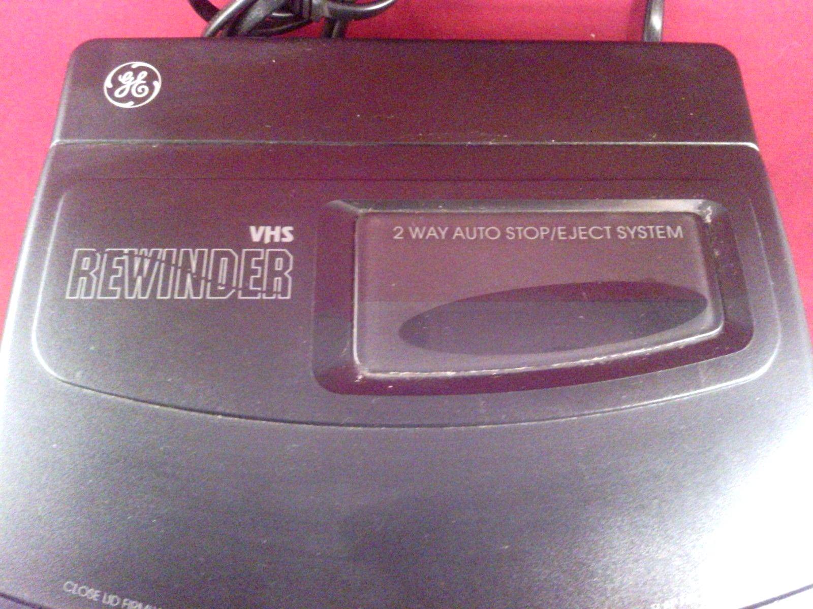 GE Slimline VHS Two-Way Rewinder RW25200 Rewind and Fast Forward