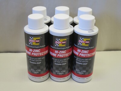 Engine Pro 4oz. Hi- Zinc Engine Protection with ZDDP 40-1900 Six Botttles
