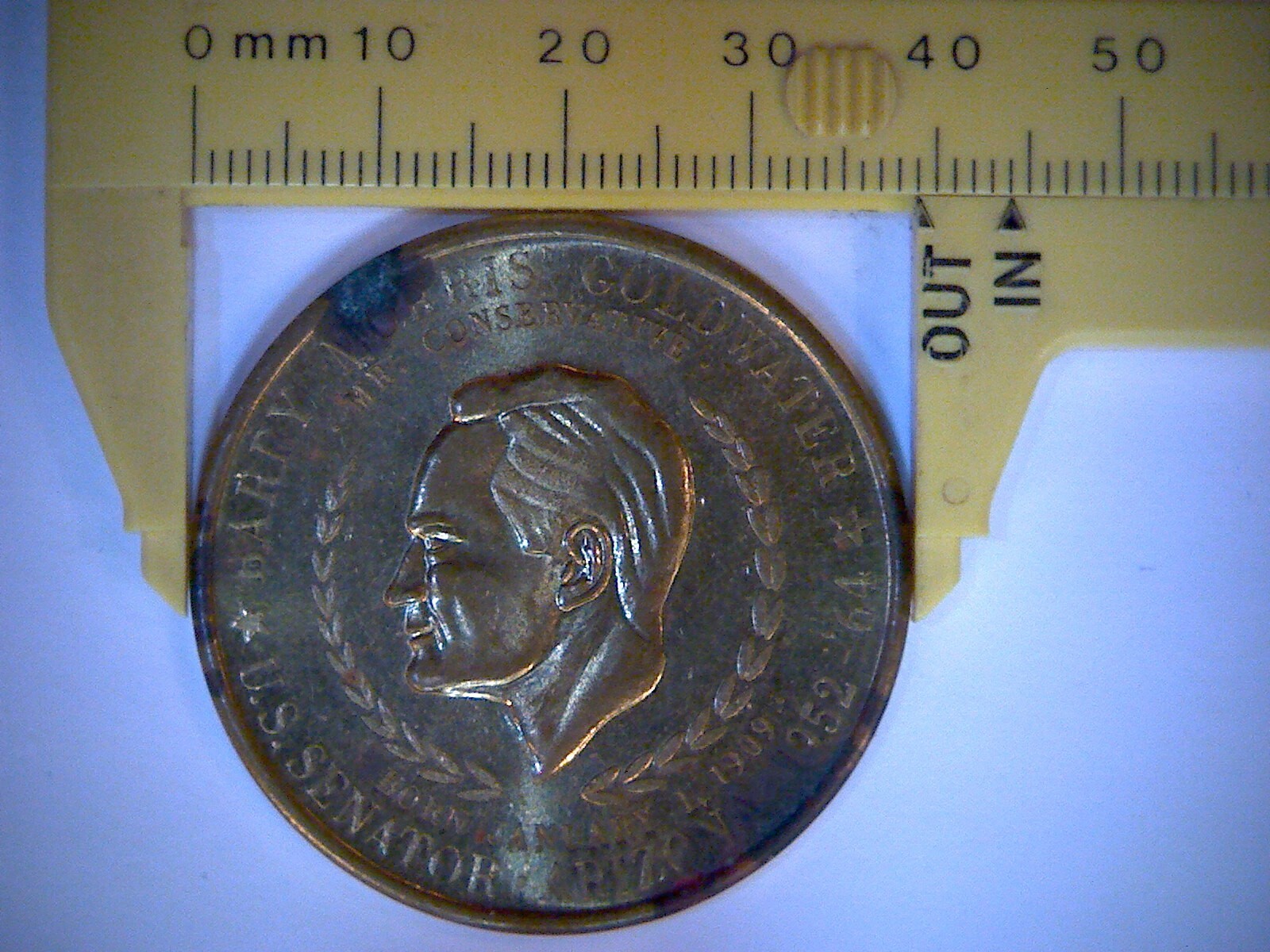 【ぶりぶり君】CRDH 80% LIVELINE-Top Dollar BARRY M.GOLDWATER.FREEDOM DOLLAR/FOR PRESIDENT. 39mm SIZE