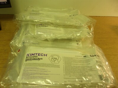 NEW Kimtech M3 Certifield Sterile Face Masks, Lot of 183 602470 Exp 10/25