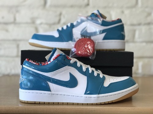 スニーカー Nike Air Jordan 1 Low SE Barcelona Cyber Teal DC6991-400 Nike Air Jordan 1 Low SE Barcelona Cyber Teal Men's Size 10