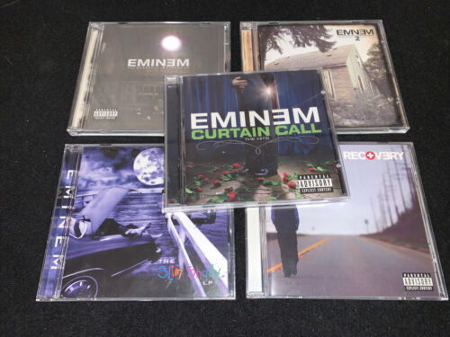 EMINEM The Slim Shady LP The Marshall Mathers Recovery 2 Curtain Call The Hits