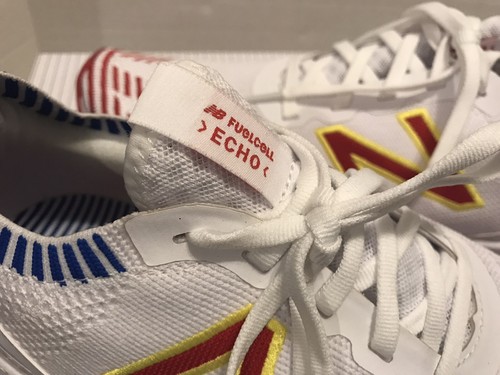 Pre-owned New Balance Balance Women's X Big League Chew Fuelcell Echo Wfcecbc Running Course Sz 11 In White/red/blue