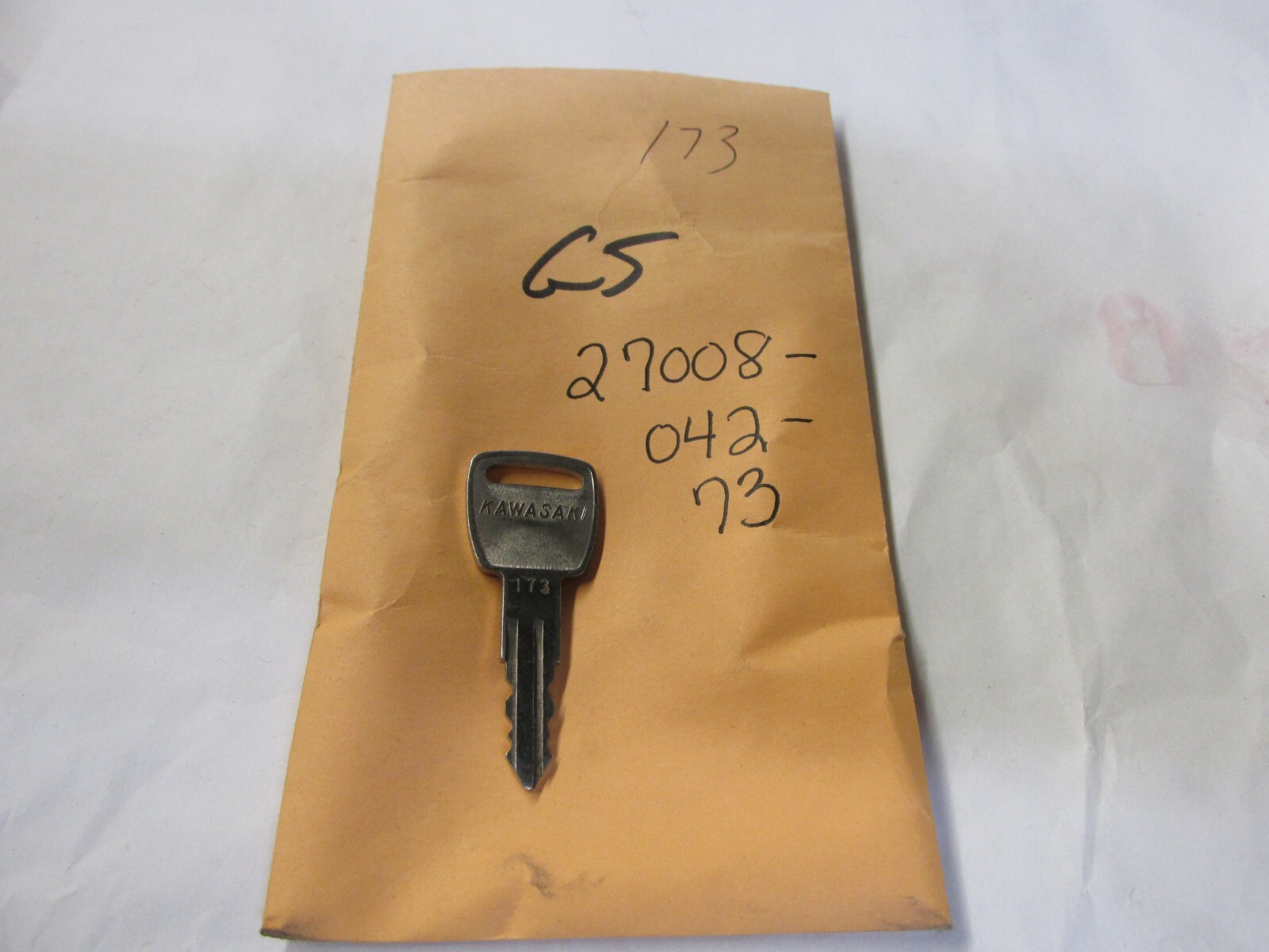 Keyページ Vintage Kawasaki OEM Factory Pre Cut Motorcycle Key # 173 | eBay