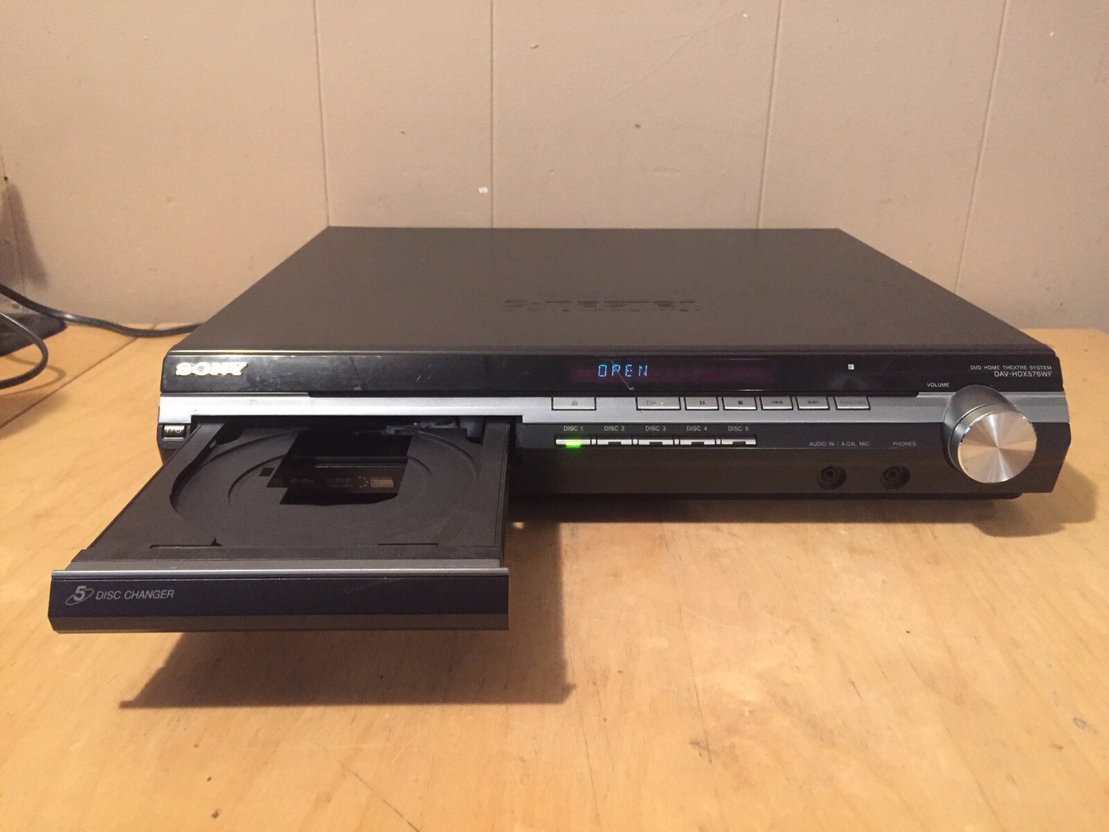 Sony S-Master HCD-HDX576WF 5 Disc DVD/SACD/CD Changer Home Theater Receiver
