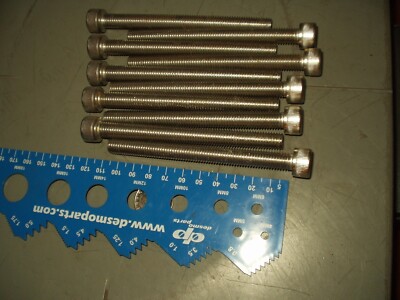 (10) M10-1.5x110 Stainless Socket Head  Cap Screws  10mm x 110mm Bolts  A2-70