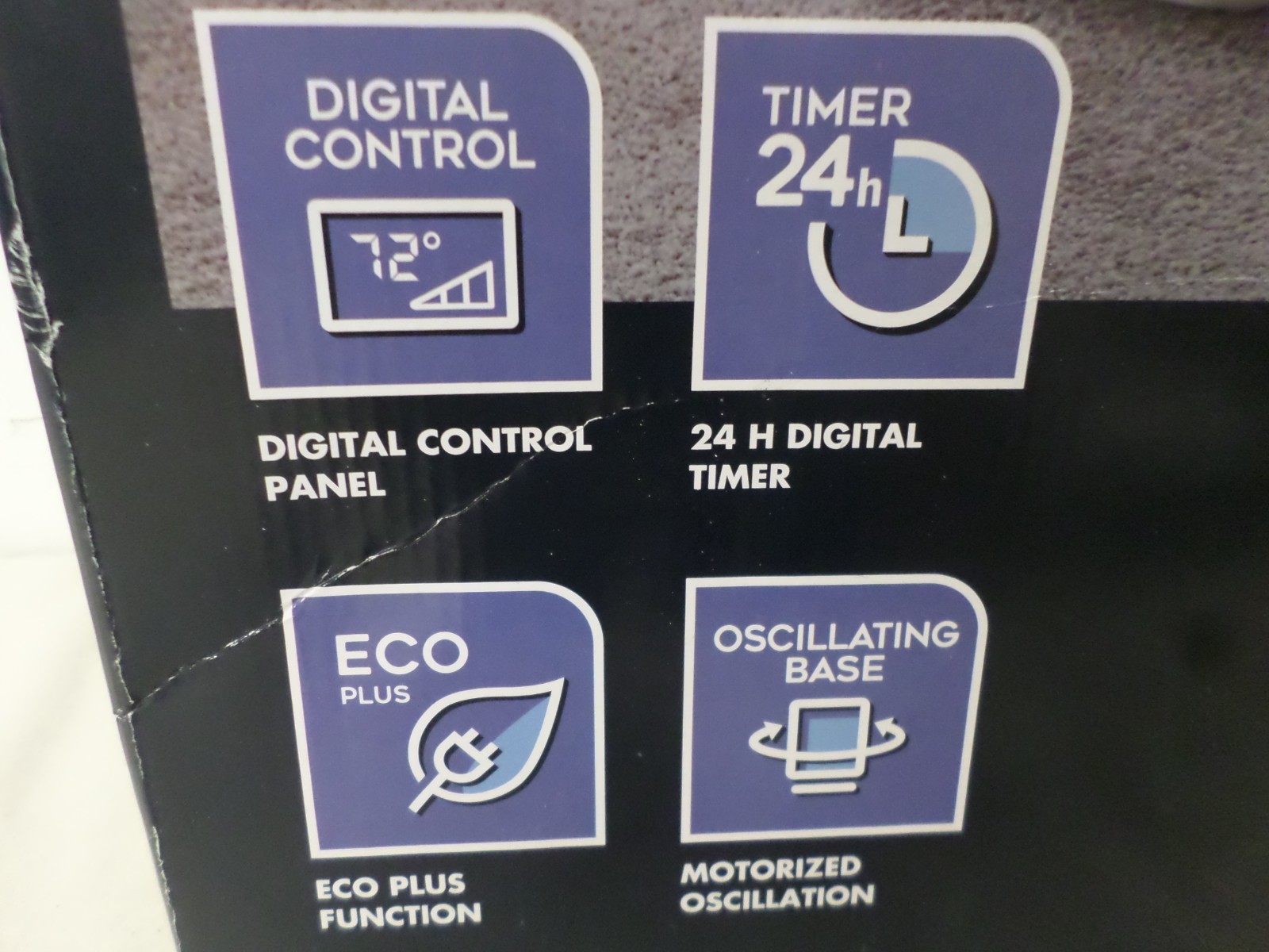 DeLonghi 1500 watt Ceramic Oscillating Tower Heater with Remote HFX 66V15C